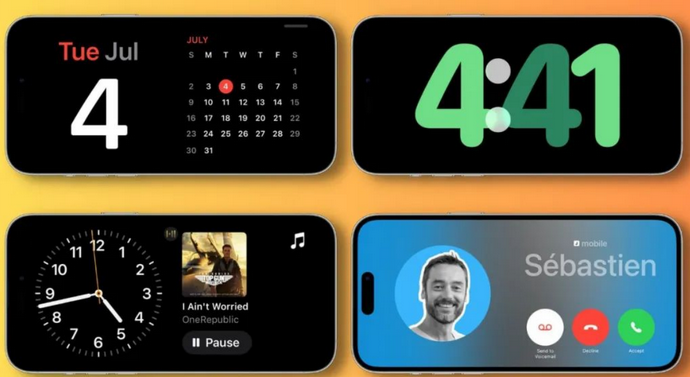平遥苹果手机维修分享iOS17横屏充电待机显示有什么好处 